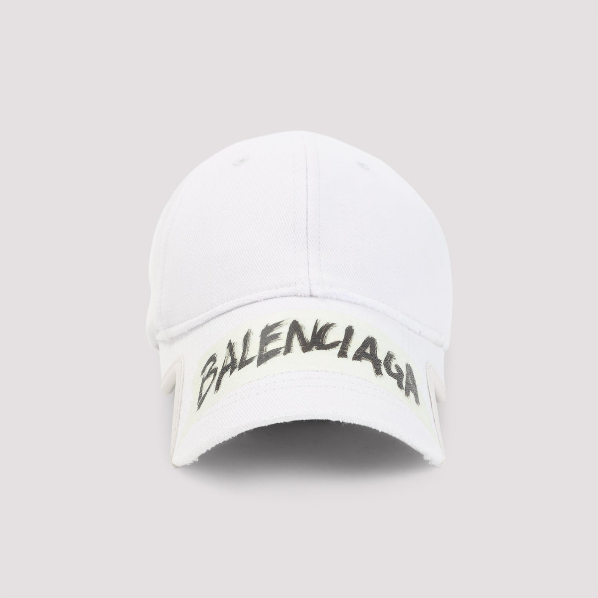 BALENCIAGA Masking Tape Cap - Curved Peak with Adjustable Strap