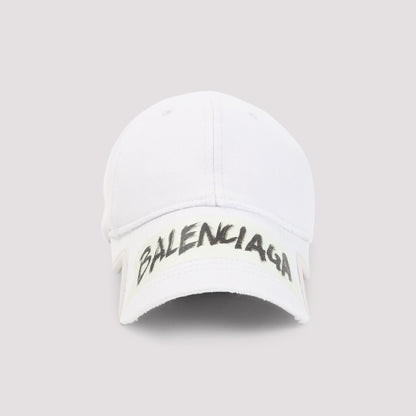 BALENCIAGA Masking Tape Cap - Curved Peak with Adjustable Strap