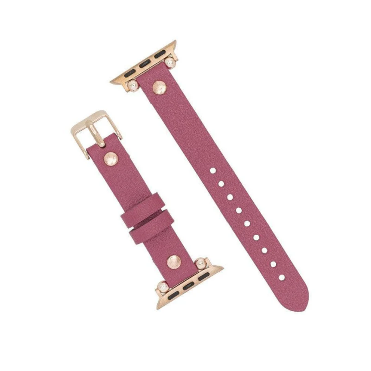 Apple Watch Magenta Leather Strap - Detroit