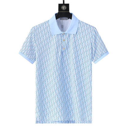 Dior Light Blue T-Shirt With Collar