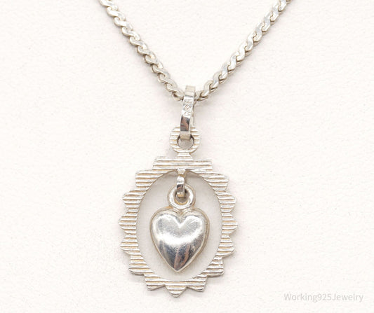 Vintage Modernist Heart 835S Silver Necklace — photo 2 of 9