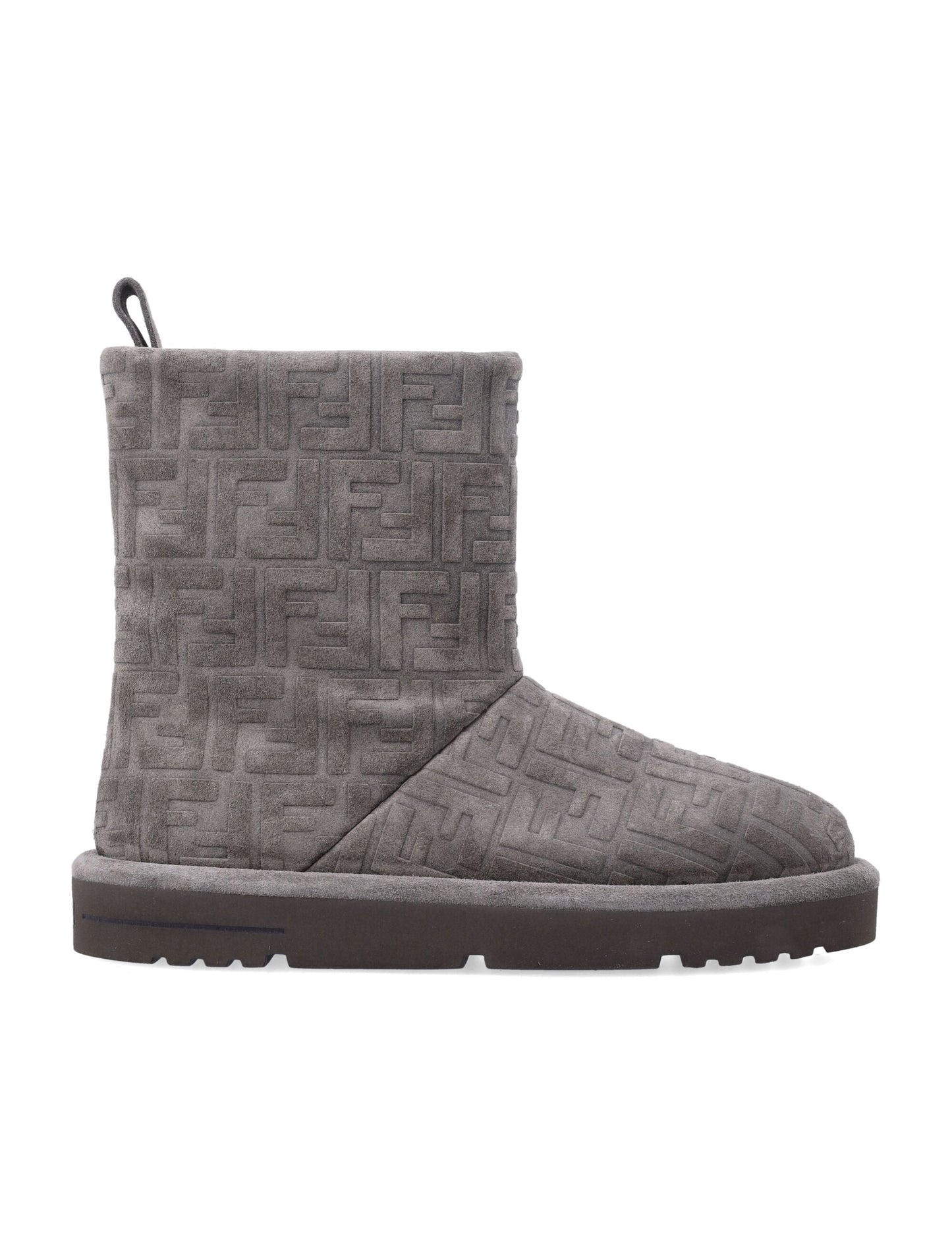 FENDI Chic Embossed Suede Boots
