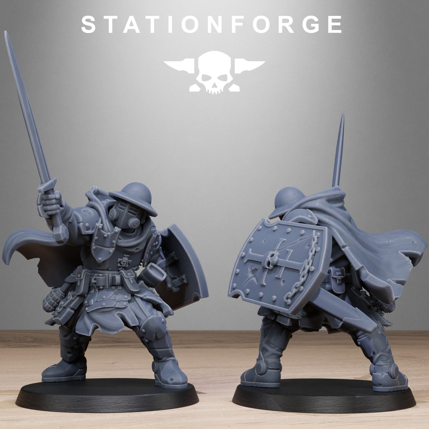 Bloodwardens de RoyalGuard impresos en 3D por StationForge Miniatures