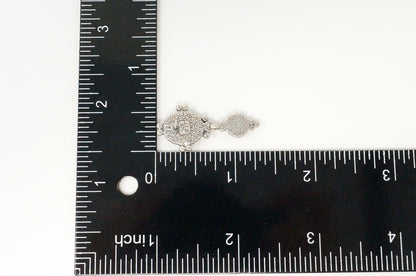 Vintage Native American QT Quoc Türkis Sterling Silber Ohrringe