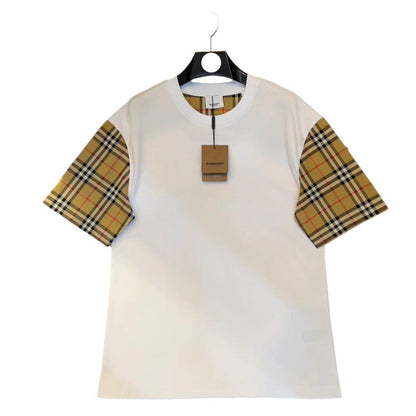 Burberry T-Shirt Without Collar 'White & Beige'