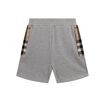 Burberry Men's Striped Cotton Knit Basketball Shorts 'Grey'