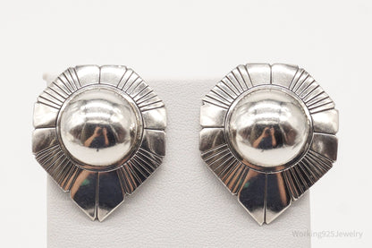 Vintage Native American Sterling Silver Earrings – Estate Jewelry