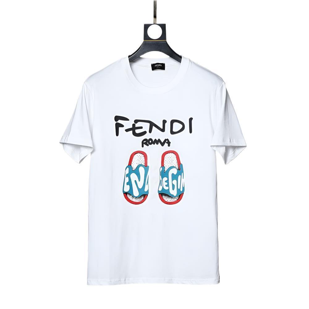 Fendi Roma T-Shirt without Collar 'White'