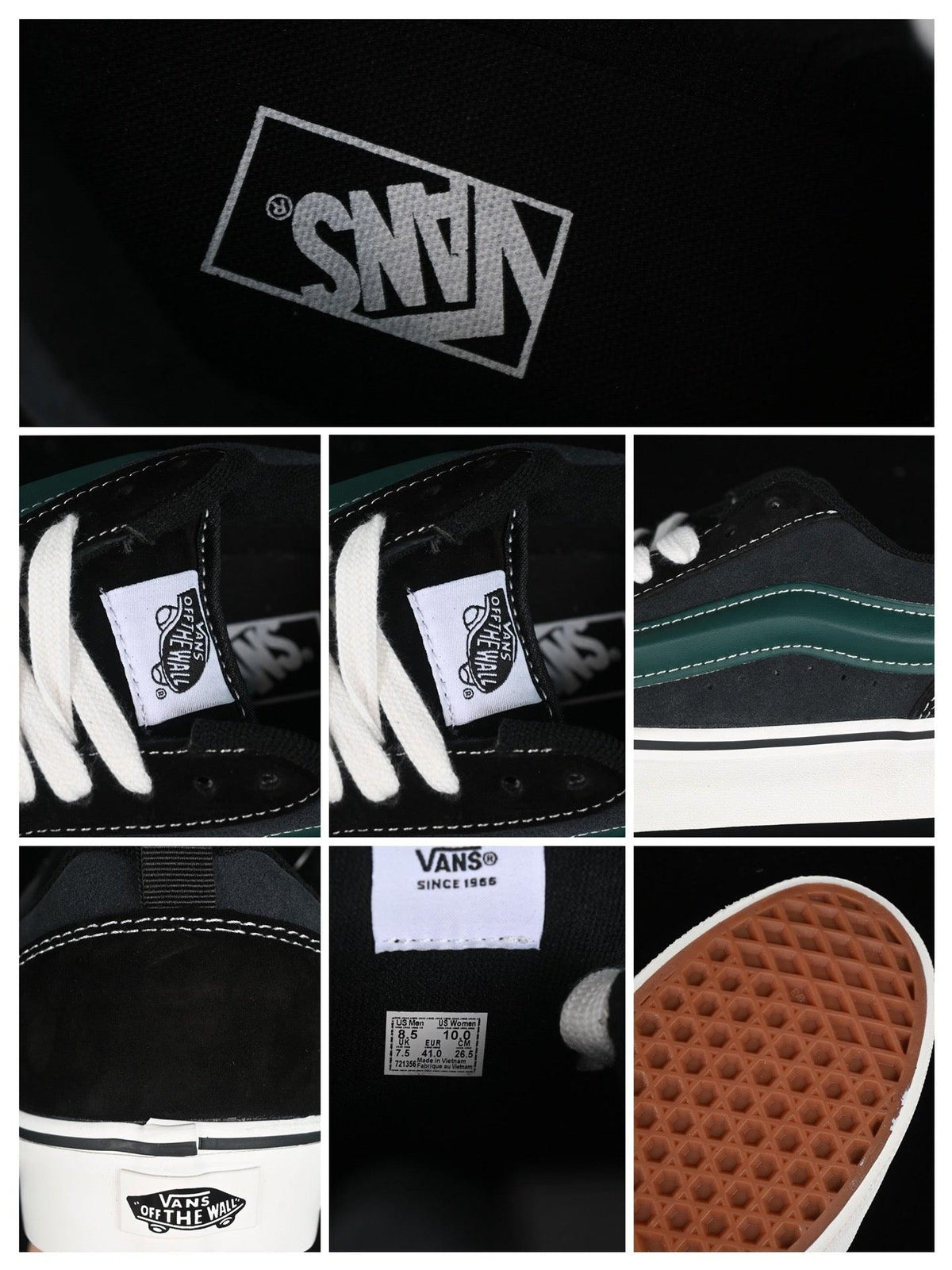 Vans Knu Skool 'Black/Grey/Green/White'