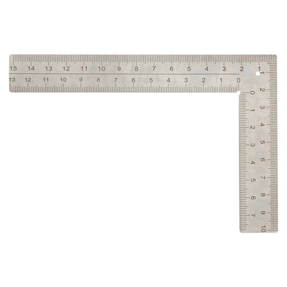 Square Metric Ruler for Metalsmiths and Jewelers, Stainless Steel, 90°