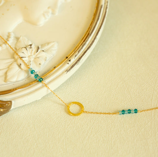 Aquamarine Solara Necklace