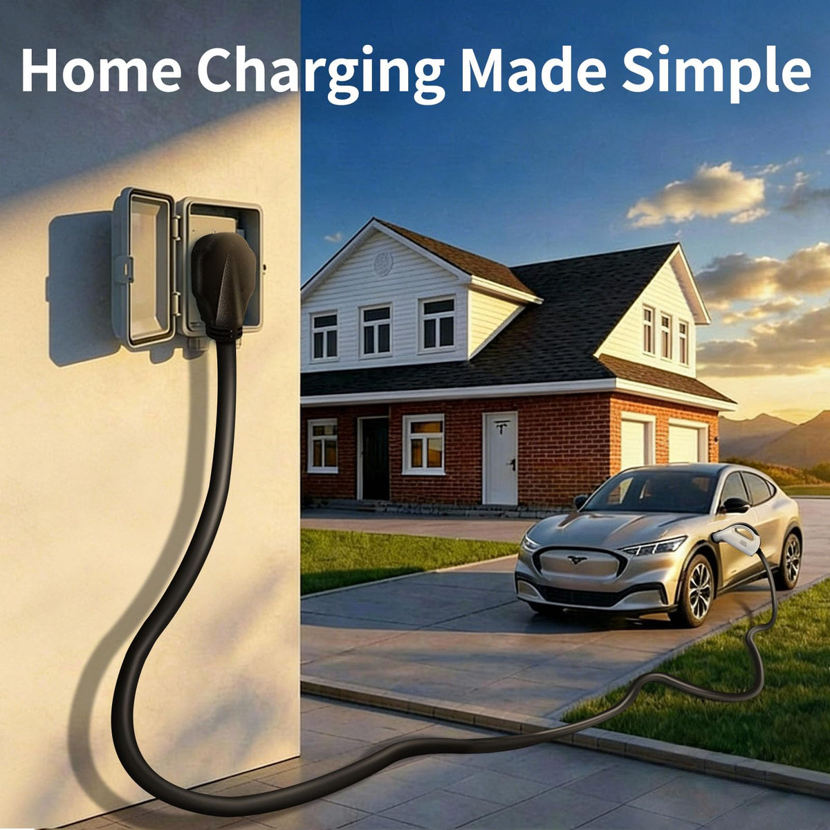 WenStorm Level 2 Portable EV Charger 32A NEMA 14-50 with 25FT Cable
