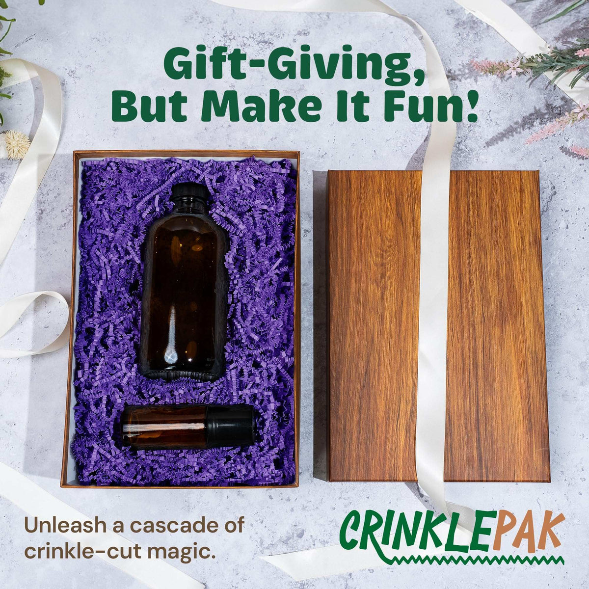 10lb Purple Crinkle Paper