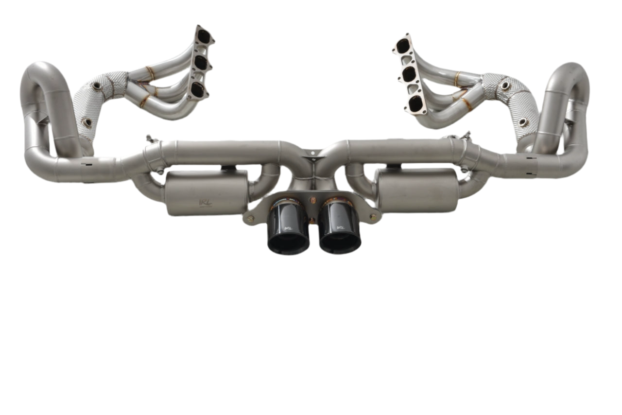 IRL Exhaust System with Headers – Porsche 991.2 GT3 / 991.2 GT3 RS (T304 Stainless Steel Performance Exhaust)