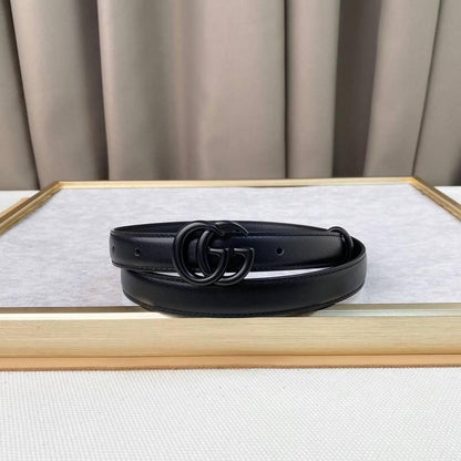 GUCCI Embellished coated-canvas and leather belt 'Black'