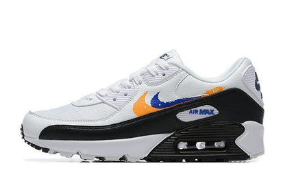 Nike Air Max 90 'Double Swoosh White Black Gold Royal'