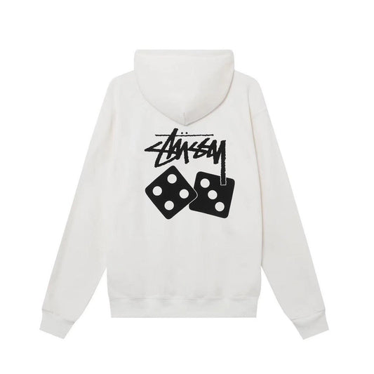 Stussy Dice Hoodie in White