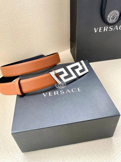 Versace Medusa Belt 'Brown'