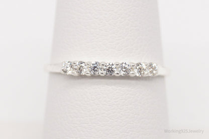 Vintage STE BEE Cubic Zirconia Sterling Silver Ring - Size 7.5