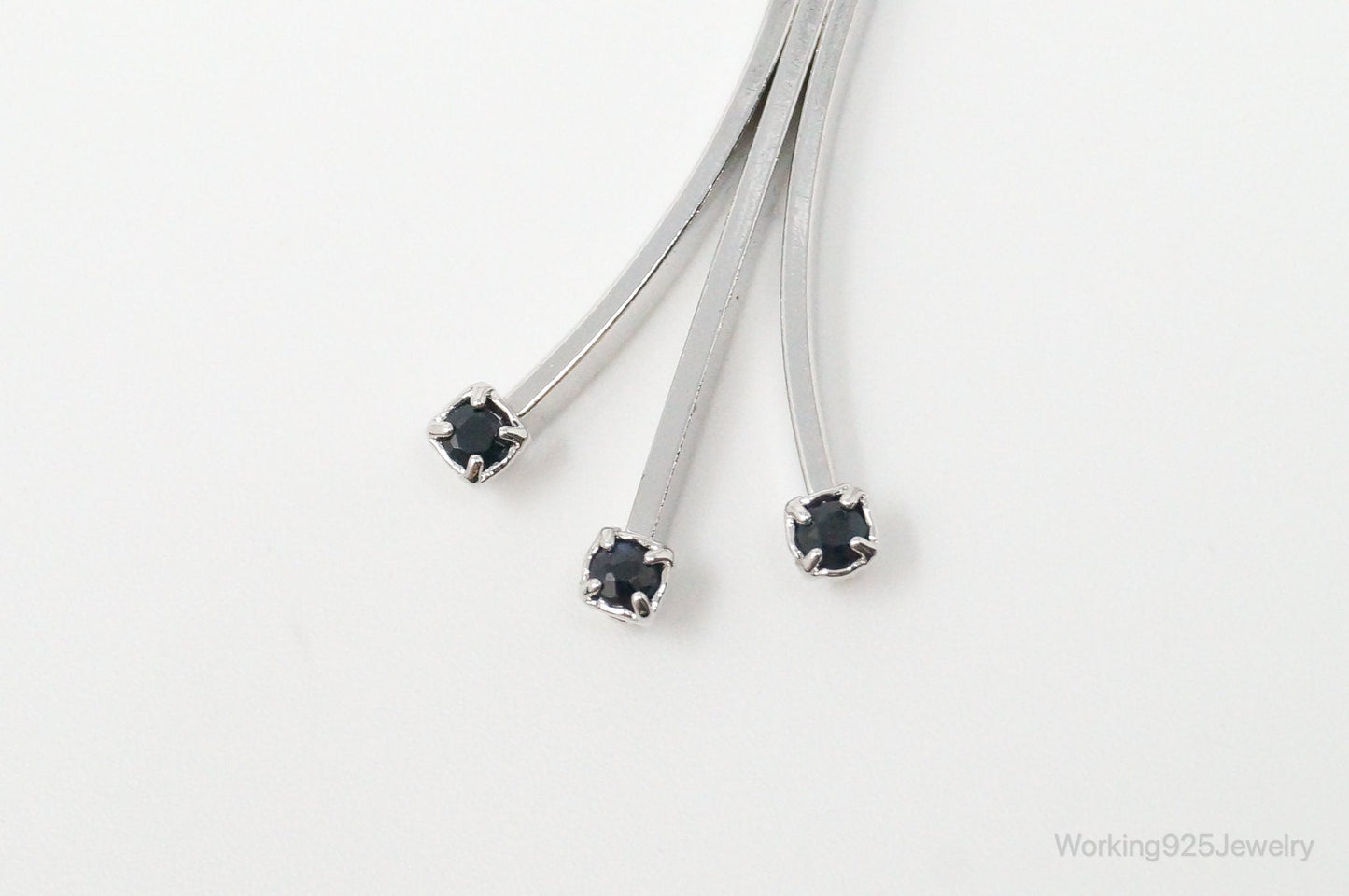 Vintage Designer Avon Sapphire Sterling Silver Necklace