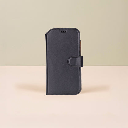 Premium Leather iPhone Air Wallet Case – Black - Austin
