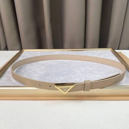 Prada Saffiano leather belt 'Sand Beige'