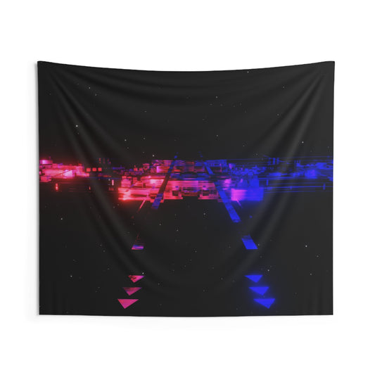 eternal frame [tribal flyover] art tapestry i