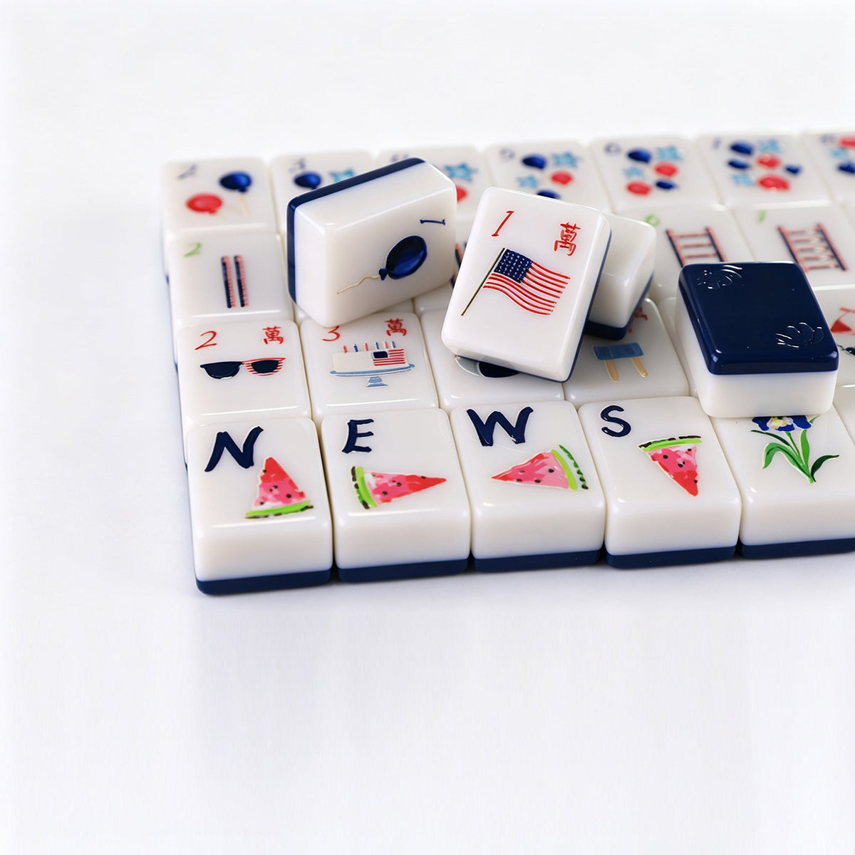 Summer Fun Mahjong Tiles