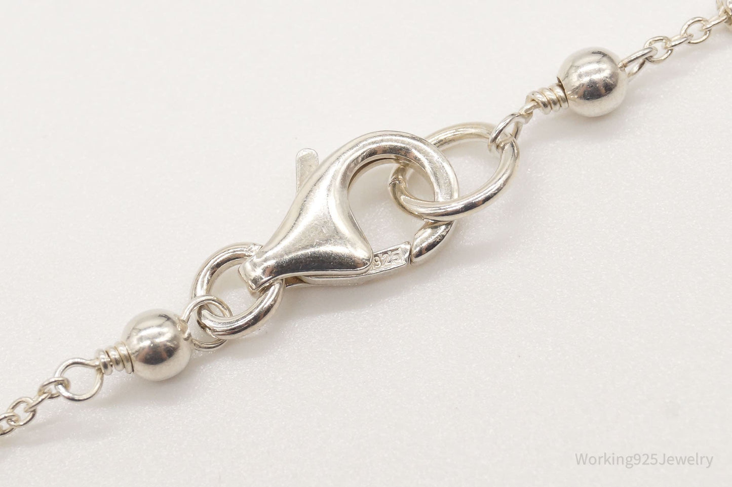 Vintage Violet Crystal Sterling Silver Necklace