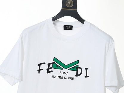 Fendi T-Shirt without Collar 'White'
