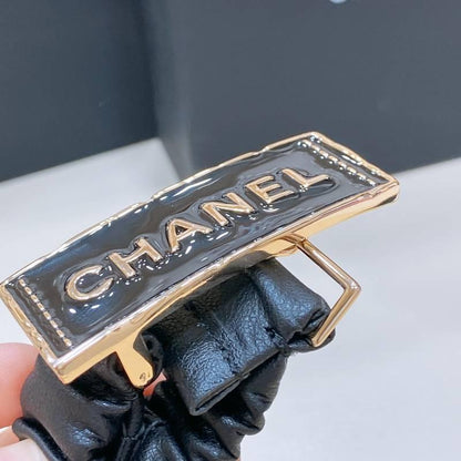 Chanel Women Logo Banding Belt 'Black'
