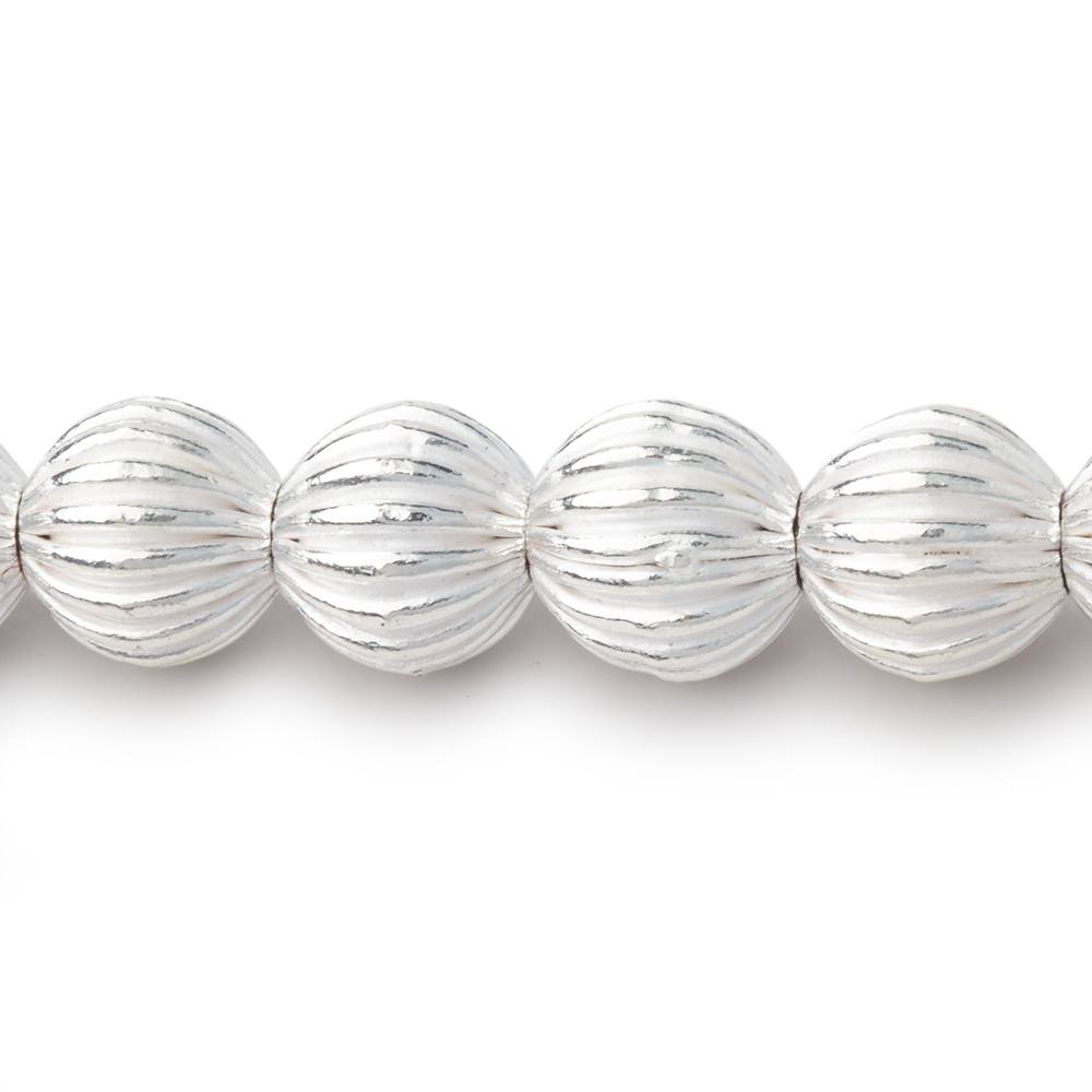 9mm Corrugated Round Beads