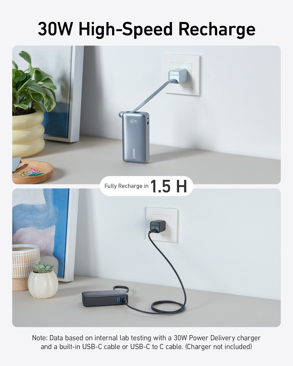 Anker Nano Power Bank (30W, Built-In USB-C Cable) — photo 5 of 10