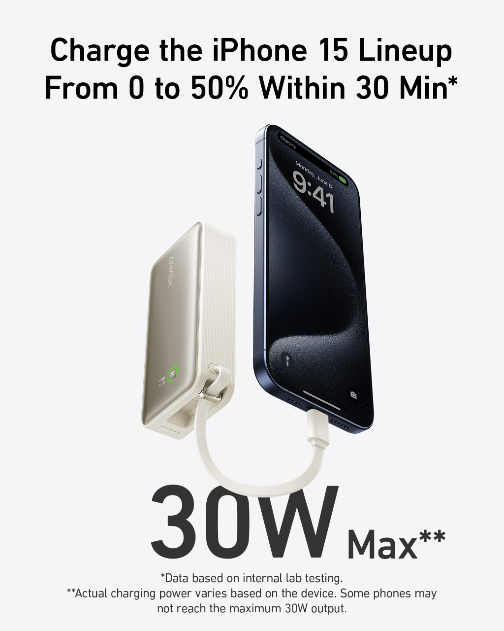 Anker Nano Power Bank (30W, Built-In USB-C Cable) — photo 8 of 10