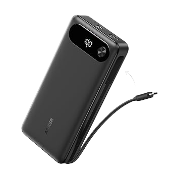 Anker Power Bank (20K, 87W, Built-In USB-C Cable) — photo 1 of 10