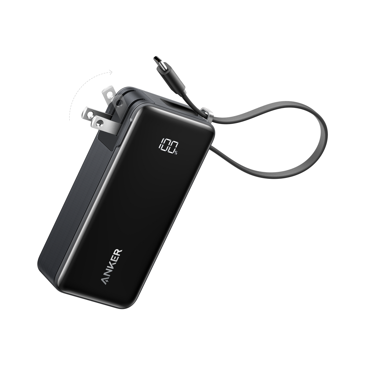 Anker Power Bank (10K, Fusion, Built-In Cable) — photo 1 of 10