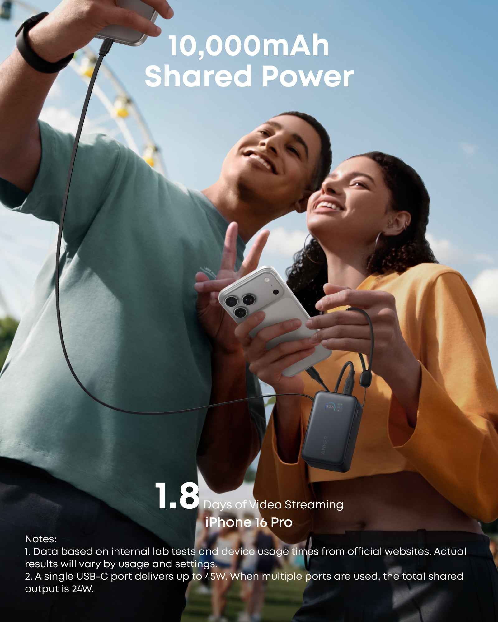 Anker Nano Power Bank (10K, 45W, Built-In Retractable USB-C Cable) — photo 6 of 10