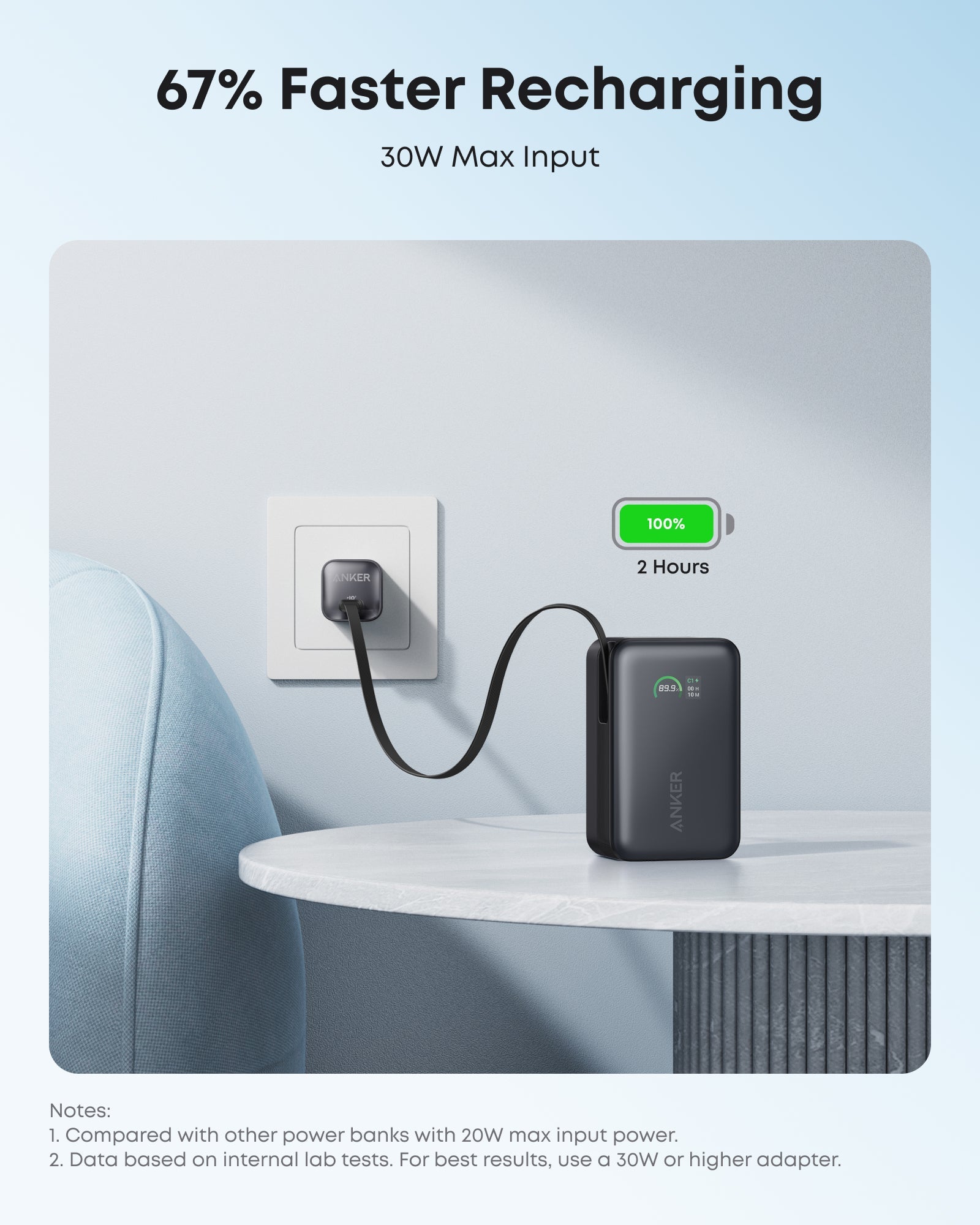 Anker Nano Power Bank (10K, 45W, Built-In Retractable USB-C Cable) — photo 8 of 10