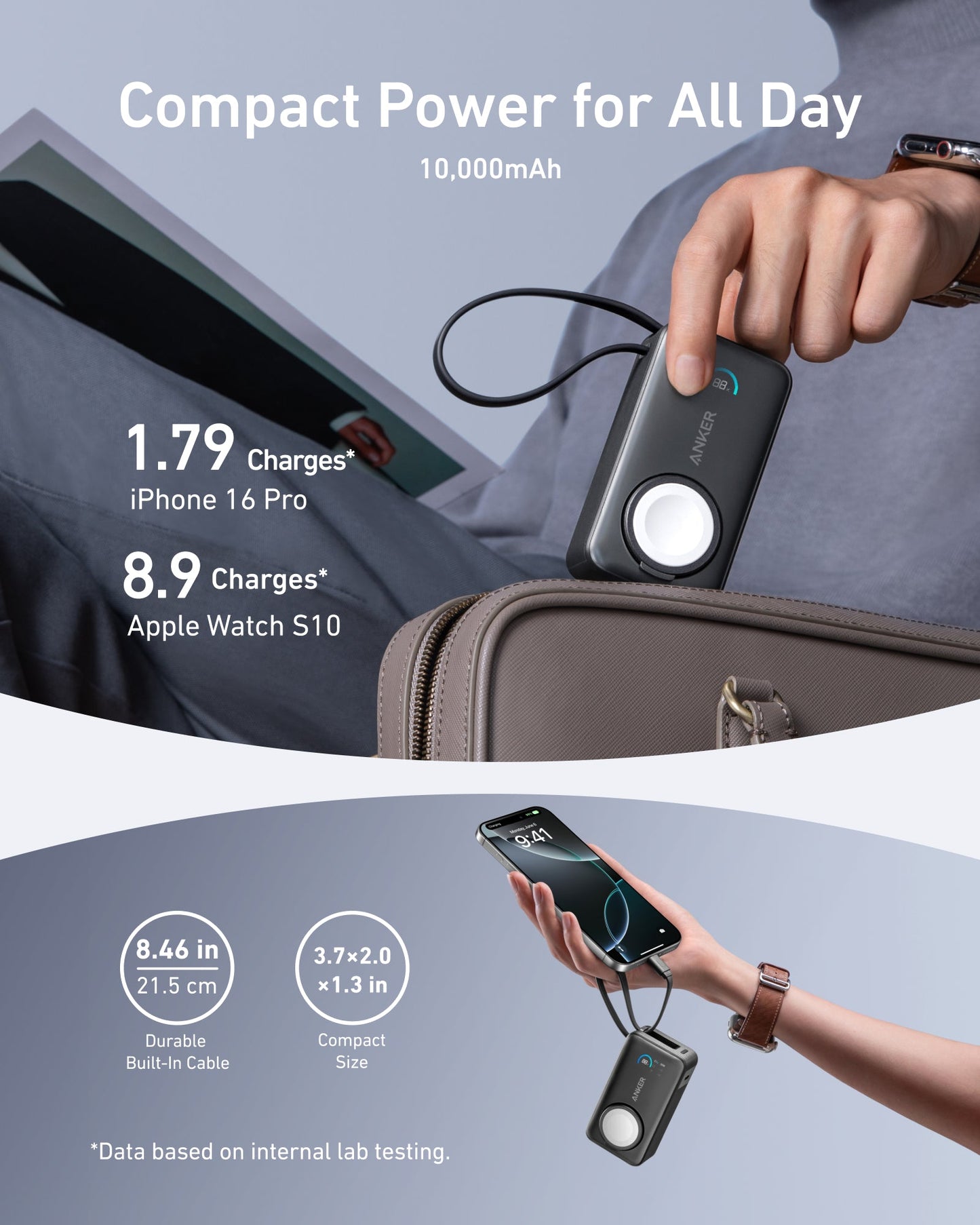 Anker MagGo Power Bank (10K, 35W, For Apple Watch) — photo 4 of 10