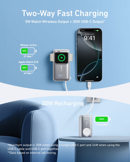 Anker MagGo Power Bank (10K, 35W, For Apple Watch) — photo 9 of 10