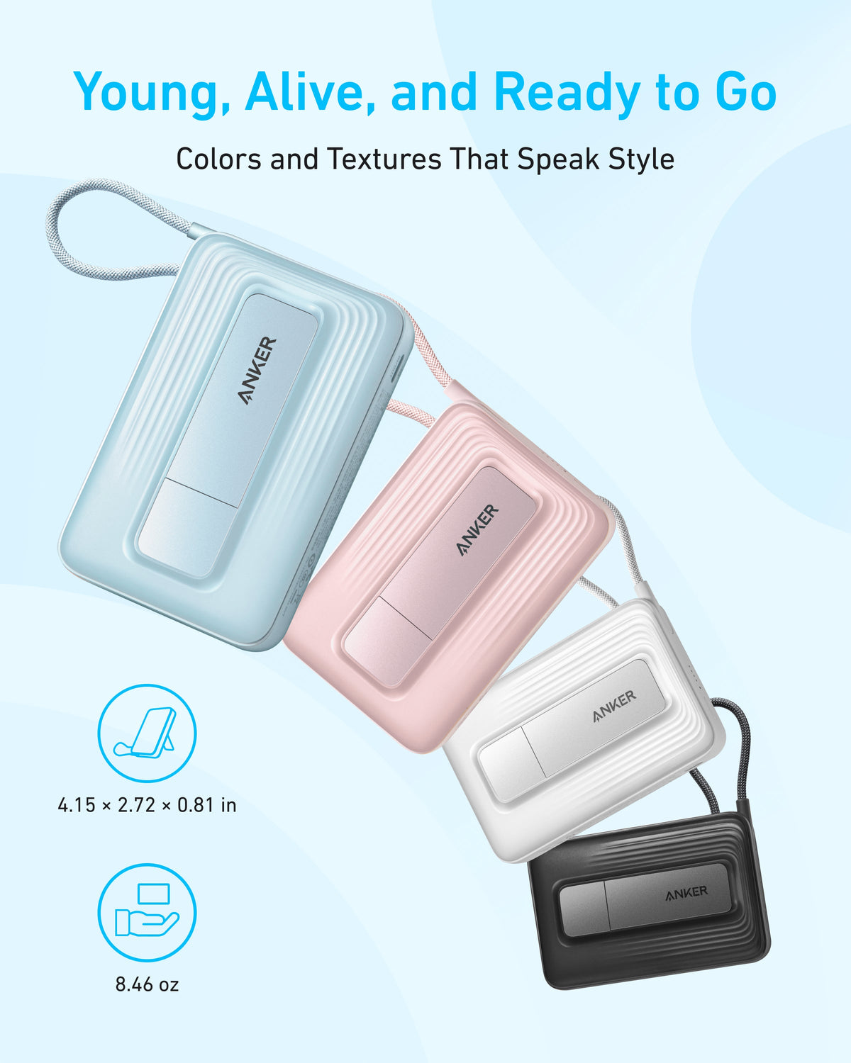 Anker Zolo Magnetic Power Bank (10K, 30W, Built-in USB-C Cable) — photo 6 of 10