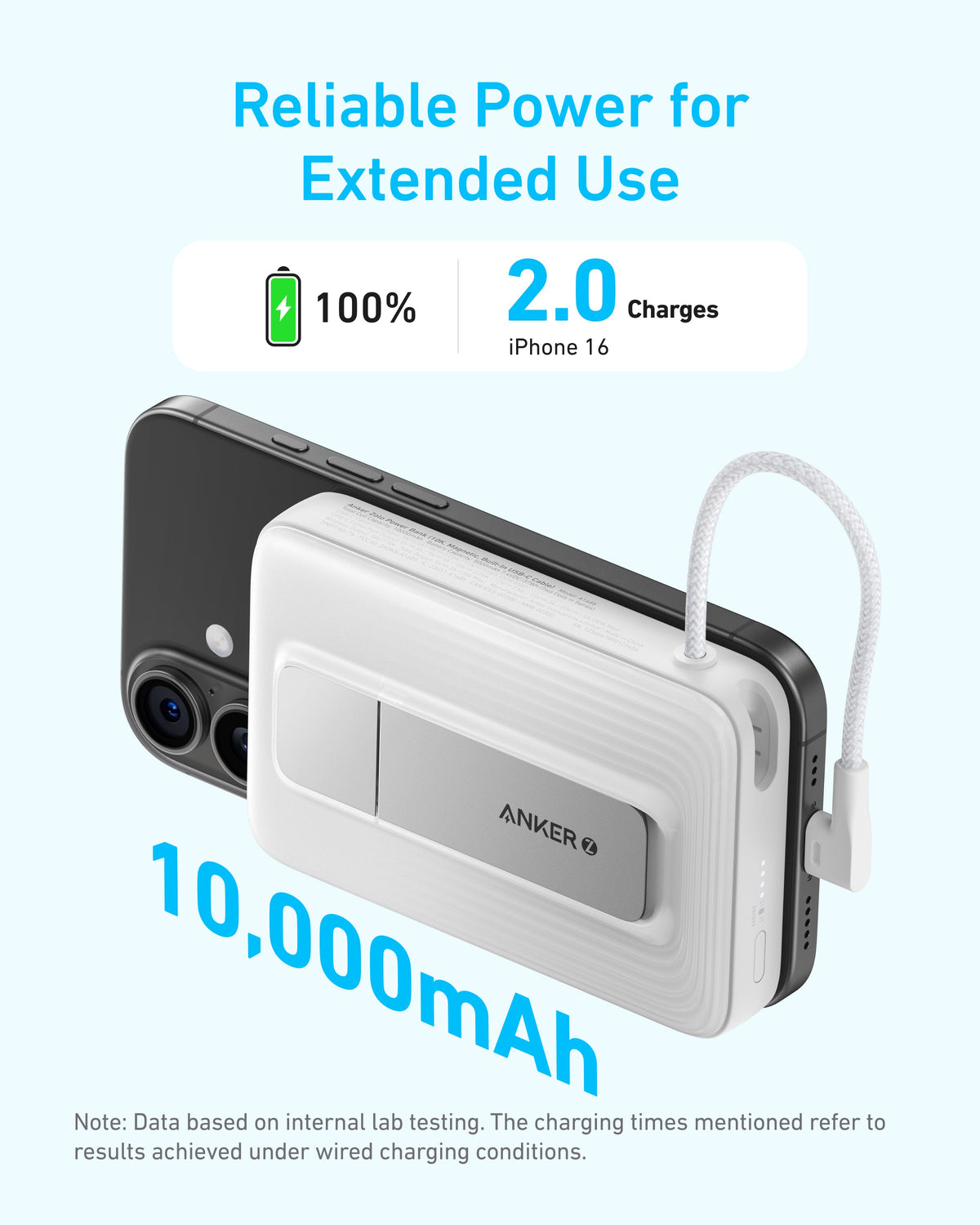 Anker Zolo Magnetic Power Bank (10K, 30W, Built-in USB-C Cable) — photo 3 of 10