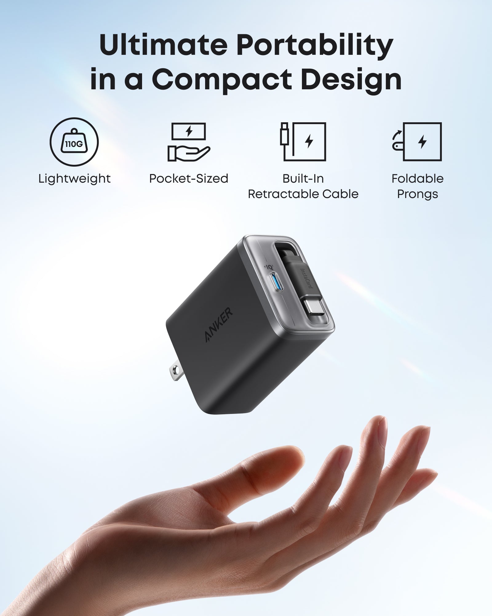 Anker Nano Charger (35W, Built-In Retractable USB-C Cable) — photo 9 of 10
