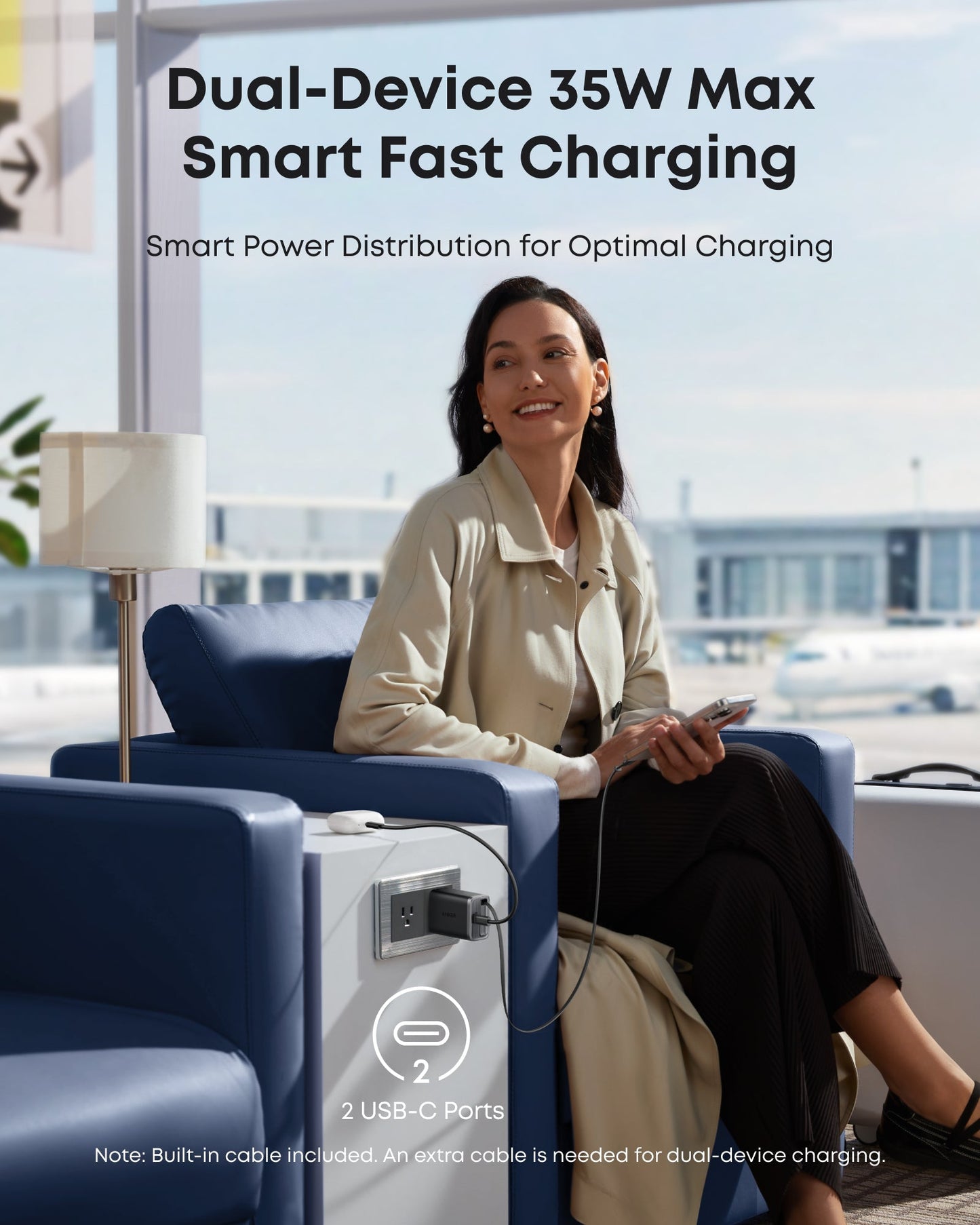 Anker Nano Charger (35W, Built-In Retractable USB-C Cable) — photo 10 of 10