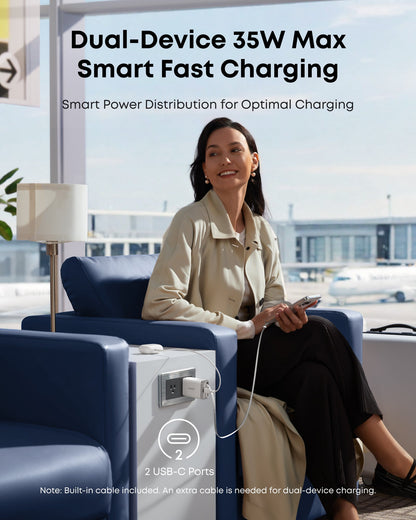 Anker Nano Charger (35W, Built-In Retractable USB-C Cable) — photo 4 of 10