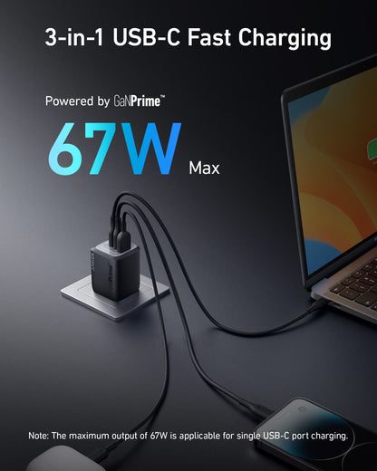 Anker Prime 67W GaN Wall Charger (3 Ports) — photo 2 of 6