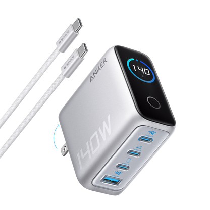 Anker Charger (140W, 4-Port, PD 3.1) with USB-C Cable — photo 7 of 10