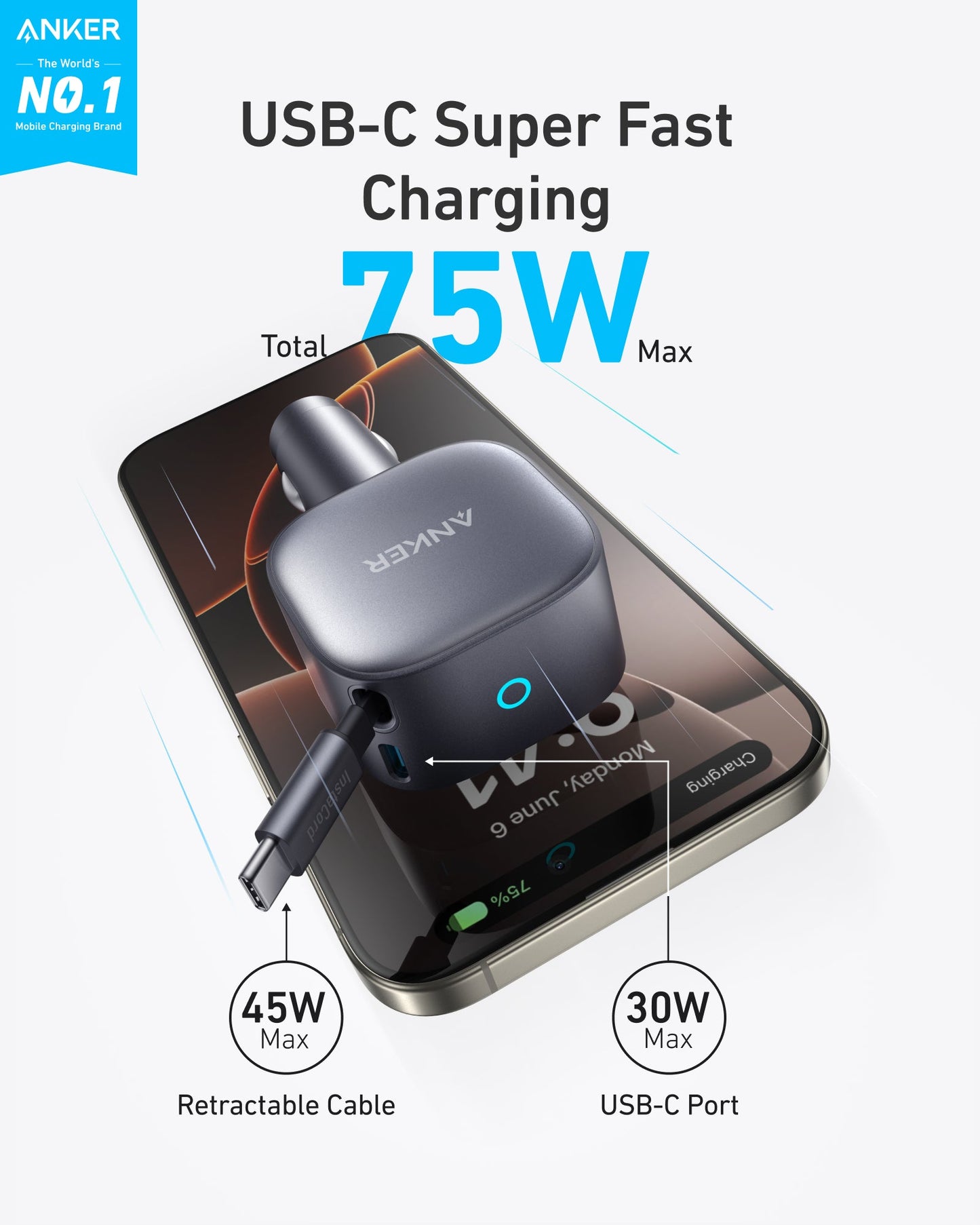 Anker Nano 75W Car Charger — photo 2 of 6