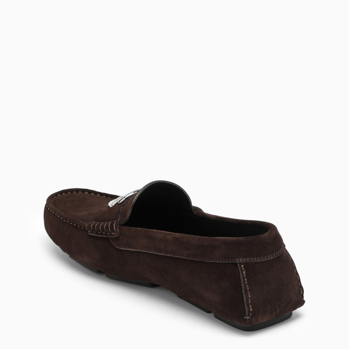 Dolce&Gabbana Brown Suede Loafer With Logo