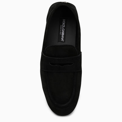 Dolce&Gabbana Black Suede Loafer